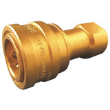 Hansen Brass, Female Half/Valved, 1 Inch Body B8HP36