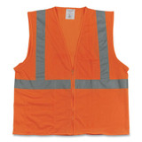 PIP Zipper Safety Vest, 2X-Large, Hi-Viz Orange 302-MVGZOR-2X