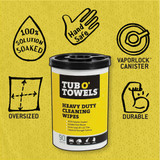 Tub O' Towels Heavy Duty Cleaning Wipes (90-Count) TW90 600365