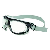 Carbonvision Safety Goggle, Clear Lens, Black/Gray Frame, Dura-Streme, Fabric