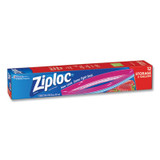 Ziploc® DOUBLE ZIPPER STORAGE BAGS, 8 QT, 13" X 15", CLEAR, 12-BOX 664531 USS-SJN664531
