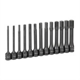 Grey Pneumatic Metric Hex Set,1/2"D 1363MH