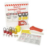 Brady Lockout Station,Valve Lockout,6 Padlocks LC391E