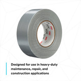 3m Duct Tape,2x60 yd.,Silver,PK24 T9873939
