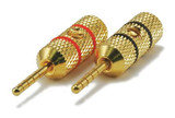 Monoprice Speaker Plugs - Pin Type Crimp, 1pr 5973