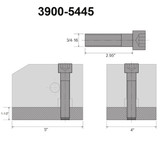 Hhip Kdk-200 Style T-Nut Blank 1-1/2X4X5 3900-5445