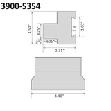 Hhip Sgtbn Cut-Off Tool Block .625X1.02 3900-5354