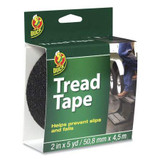 Duck Tread Tape,2"x5 yd.,3" Core,Black 1027475