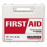 Sim Supply First Aid Kit w/House,142pcs,2.5x8",WHT  54772-021