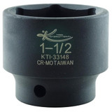 K-Tool International Stndrd 6 Pnt Impact Socket,1/2"Dr,1-1/2" KTI-33148