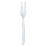 Partners Brand Forks,Plastic,White,,PK1000 PW104