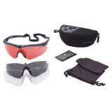 Revision Military Laser Safety Glasses,Black Frame,Regular 4-0152-9016