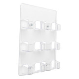 Deflecto Cardholder,Wall Mount,6 Pocket,Clear 70601