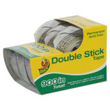 Duck Double Sticking Tape,1/2"x300",Clear,PK3 00-21087
