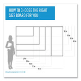 Mastervision Dry Erase Board,Porcelain,48x96" CR1501170MV