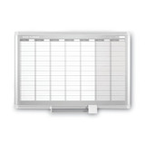 Mastervision Planner Board,36x24,Weekly,White GA0396830