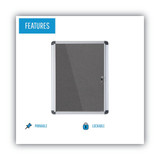 Mastervision Enclosed Fabric Bulletin Board,28x38" VT630103690