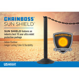 Us Weight Sun Shield Blue Plastic Chain By Us W,2" U2310BLU