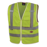 Pioneer Mesh Safety Vest,Green,5XL,2 Stripe V1025260U-5XL