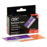 Swingline Gbc Laminating Pouches,Business Card,PK100 51005