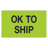 Tape Logic Label,OK to Ship,3x5" DL1174