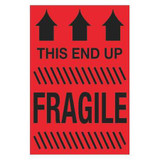 Tape Logic Label,This End UpFragile,4x6" DL1185