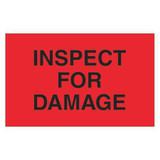 Tape Logic Label,Inspect for Damage,1 1/4x2" DL1165