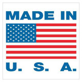 Tape Logic Label,Made U.S.A.,1x1" USA302