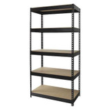 Hirsh Rivet Shelving,5 Shelf,72Hx36Wx18"D 17127