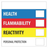 Tape Logic Label,Health Flammability,4x4" DL1286