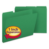 Smead Pressboard Folder,1/3 Cut,Green,PK25 21546