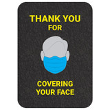 Pig Cover Your Face Floor Sign,PK4 GMM21010-BK