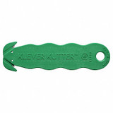 Klever Safety Cutter,Green Handle,SS Blade,PK10 KCJ-1SSFX