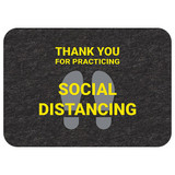 Pig Social Distance Floor Sign,PK4 GMM21004-BK