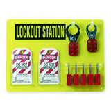 Brady Lockout Station,Filled,19 Components 51181
