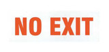 Brady Exit Sign,No Exit,3-1/2"x10" SP029G
