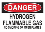 Condor Danger No Smoking Sign,Hydrogen,7x10 35GA96