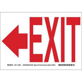 Brady Exit Sign,Exit,7"x10" 118140