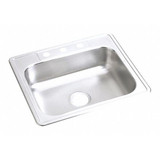 Elkay Sink,SS,25x22x6-9/16",Top D125221