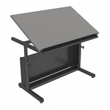 Versa Products Slanted Art Table,30" D, Gray Top VT2014830-01-03