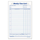 Tops Employee Time Card,4 1/4x6 3/4,PK100 3016