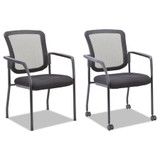 Alera Mesh Guest Stacking Chair,Blk ALEEL4314