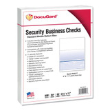 Docugard Security Paper Check,24 lb.,Blue,PK500 04517