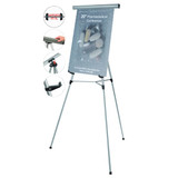 Mastervision Easel,Display,3 Leg,Lightweight,Silver FLX09102MV