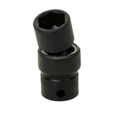 Grey Pneumatic Impact Socket,1/2",3/8"D,Univ 6pt. 1016U