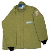 Salisbury Arc Flash Jacket,32 In. L,HRC4,Green,M ACC4032PLTM