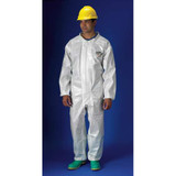 Lakeland Collared Coverall,Elastic,White,2XL PBLC72110-2X