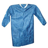 Viroguard Lab Coat,3XL,Blue,42-1/2 In. L,PK50 2425-3XL