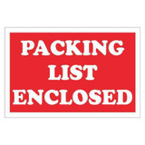 Tape Logic Label,Packg List Enclosed,2x3" DL1207