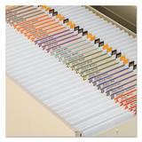 Smead Pressboard Folder,Straight,White,PK100 12810
